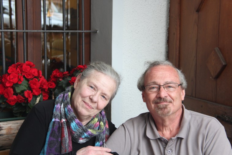 Me and Lady J in Livo, Italy, headquarters of Café Mici Amici