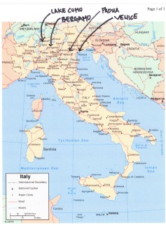 Italy map 2015