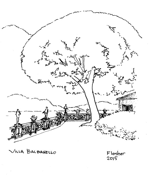 sketch Villa Barbianello 2015