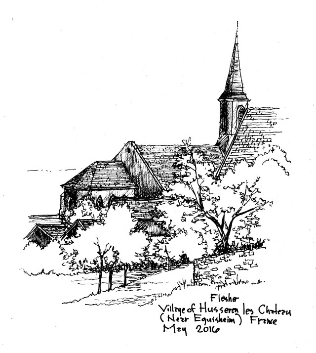 sketch Husseren les Chateau